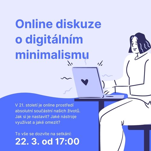 Online diskuze o digitálním minimalismu s Matějem Krejčím